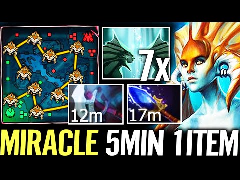 🔥 MIRACLE Naga Siren WTF 5MIN 1ITEM — 12min Manta + 17min Aghanim 7x iLLusion Micro Carry Dota 2 Pro
