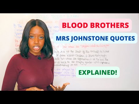 Blood Brothers by Willy Russell: Mrs Johnstone GCSE Quotes & Analysis | English GCSE Mocks Revision