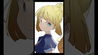 【イラストメイキング】制服リーリエさんを描いてみた#ポケモン   #shorts #イラスト #メイキング動画#イラストメイキング