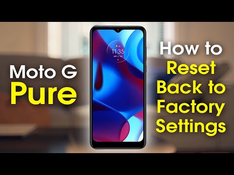 Moto G Pure How to Reset Back to Factory Settings