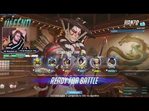 TOP 500 DPS ARRGE SHOWING HIS HANZO SKILLS! 37 ELIMS! [ OVERWATCH SEASON 20 TOP 500 ]