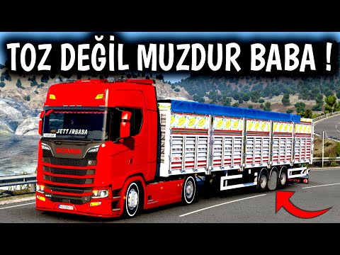 LASTİK KOPTU! TOZ DEĞİL MUZDUR BABA ETS 2 MOD
