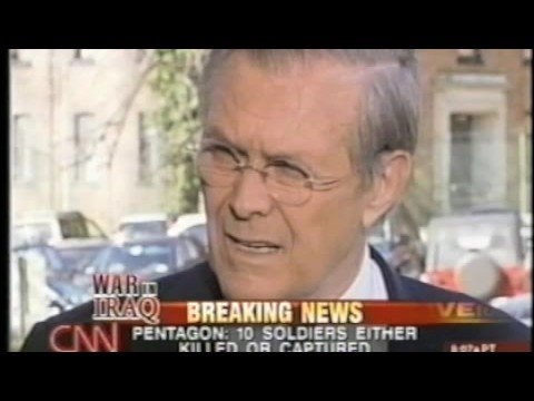 , title : 'Funny Donald Rumsfeld Clips'