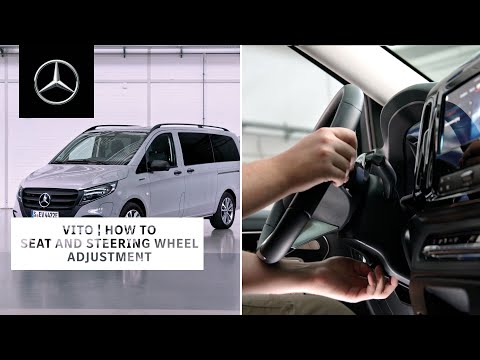 Part of a video titled Mercedes-Benz Vito & eVito 2024 | How To Adjust Seat And ... - YouTube