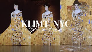 The Best Art Scene in NYC | Gustav Klimt Gold in Motion NYC Art Exhibit