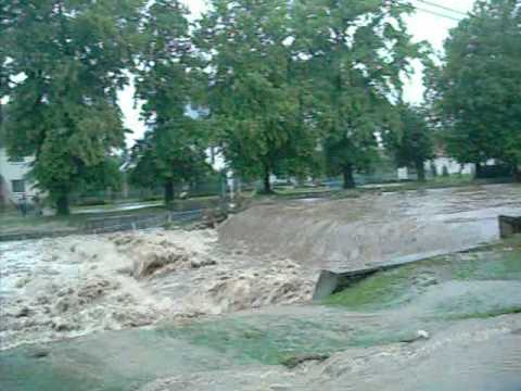 Skutki powodzi - Dziewiętlice 27.06.09