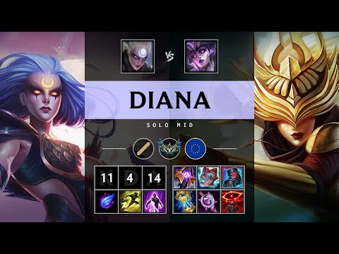 Diana Mid vs Syndra - EUW Challenger Patch 25.12