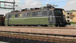 preview picture of video '[1080] Lok Ae 6/6 11404 Luzern mit Güterzug _ Mixed Freightliner Train'