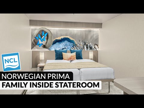 Norwegian Prima | Family Inside Stateroom Walkthrough Tour & Review 4K | NCL PR1MA Category I4