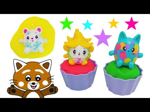 Pukkins gör roliga muffins - Lek och lär dig färger med Pukkins - Lek med oss barnprogram