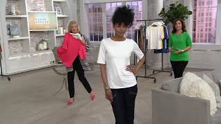 Susan Graver Essentials Butterknit Elbow Sleeve Bateau Neck Top on QVC