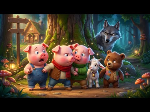 Grands Contes Animaliers 🐺  Les Trois Petits Cochons, Le Loup & Plus  Histoires Narrées pour Enfants
