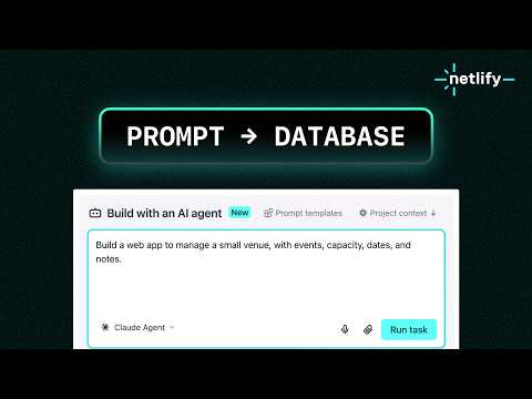 Netlify Database 공식 영상 미리보기