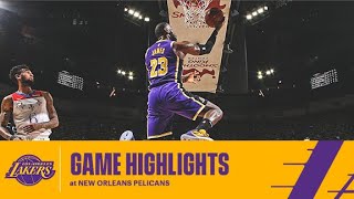[高光] LeBron James 25 Pts 6 Asts VS Pelicans