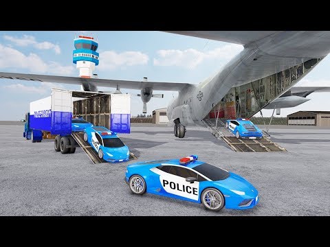 US Police Transporter Plane Simulator 2019 - Transport Games - Android GamePlay HD