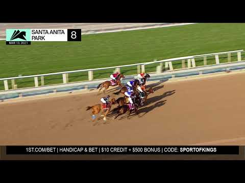 Swiss Skydiver wins the Grade 1 Beholder Mile on March 13th, 2021 at Santa Anita Park.