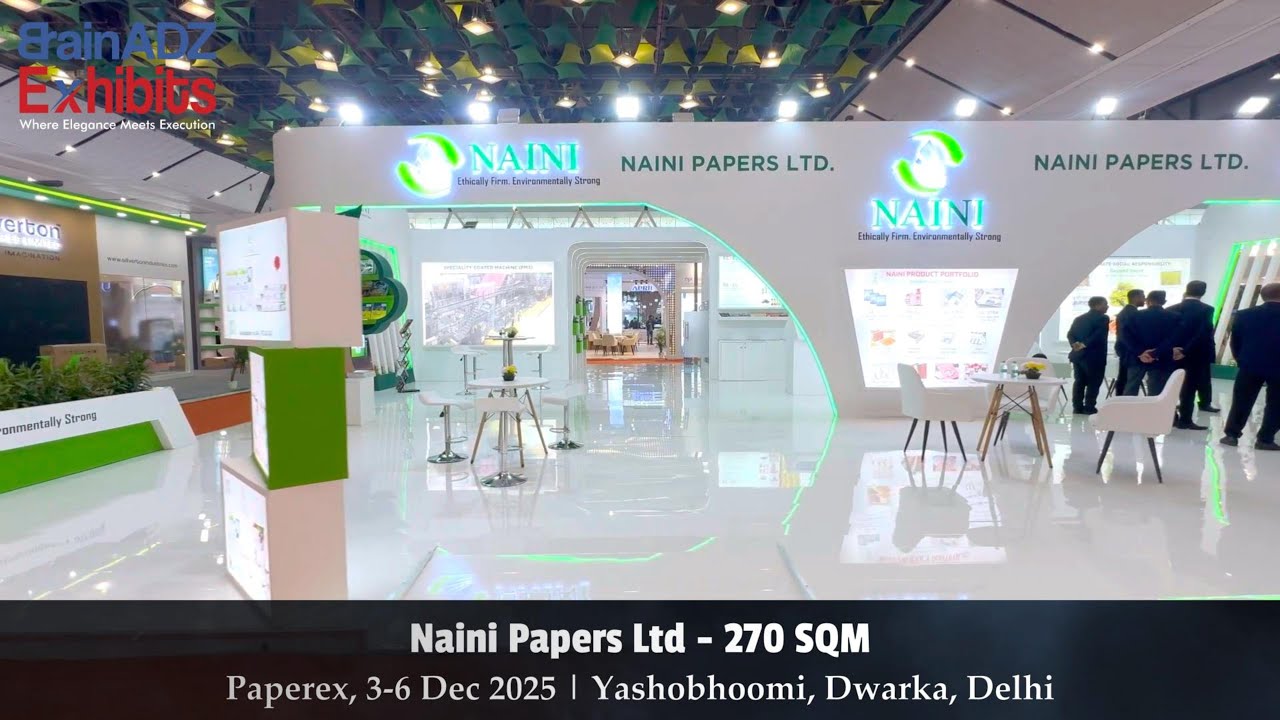 Naini Papers Ltd at Paperex 2025 – Designed and Built by BrainADZ Exhibits