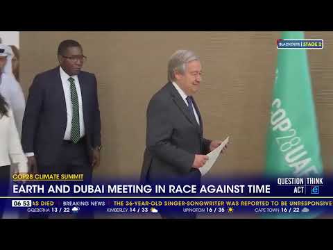 COP28 Climate Summit Earth and Dubai meeting in race against time