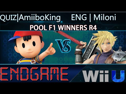 Endgame POOL F1 WINNERS R4 - QUIZ | AmiiboKing313 (Ness) vs ENG | Miloni (Cloud)
