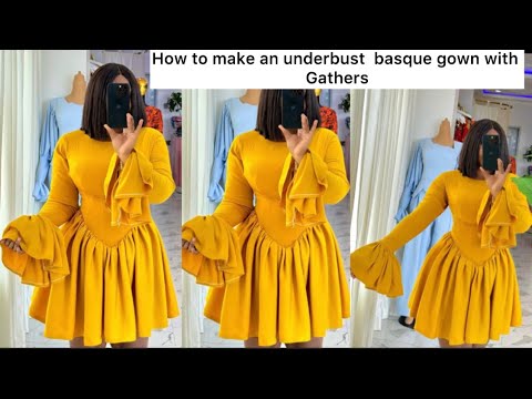 DIY : HOW TO MAKE AN UNDER BURST BASQUE GOWN WITH GATHERS #basquecorset  #how