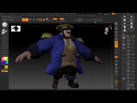 pirateModel - 2D to 3D Art Zbrush