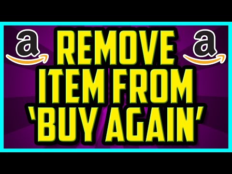 Part of a video titled How To Remove An Item From 'Buy Again' On Amazon (EASY) - YouTube