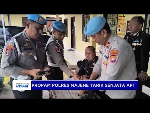PROPAM POLRES MAJENE LAKUKAN PENARIKAN SENJATA API PERSONEL