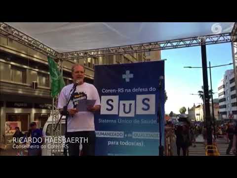 Coren-RS promove ato em defesa da Enfermagem