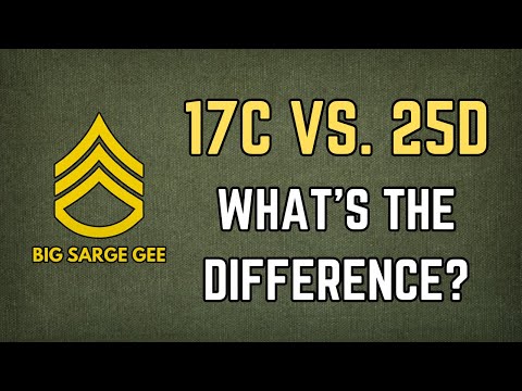 US Army 17C MOS vs. 25D MOS: Was ist der Unterschied?