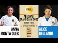 Anna Monta OLEK VS Alice BELLANDI Abu Dhabi Grand Slam 2025 GOLD 78 Kg