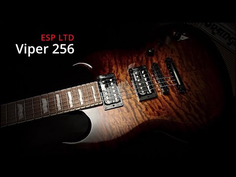 LTD Viper 256QM Dark Brown Sunburst • Quilted Maple Top image 9
