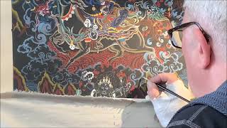 Naktang – Gold on Black Background of Palden Lhamo – 2