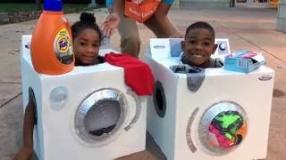 DIY washer/dryer costume