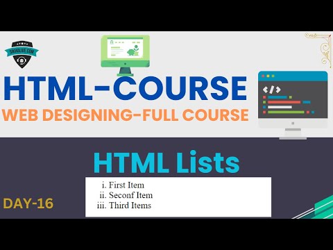 HTML Lists The Ultimate Guide for Beginners | Complete Web Designing With HTML Advanced in Hindi