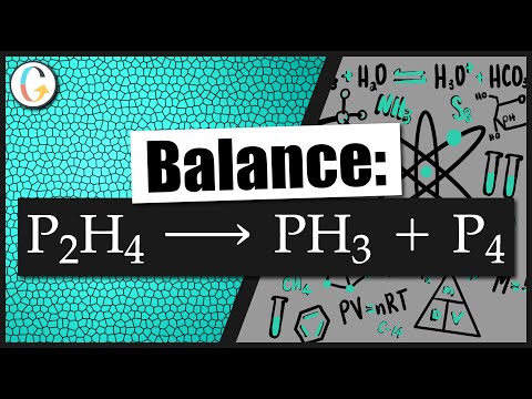 How to balance P2H4 → PH3 + P4