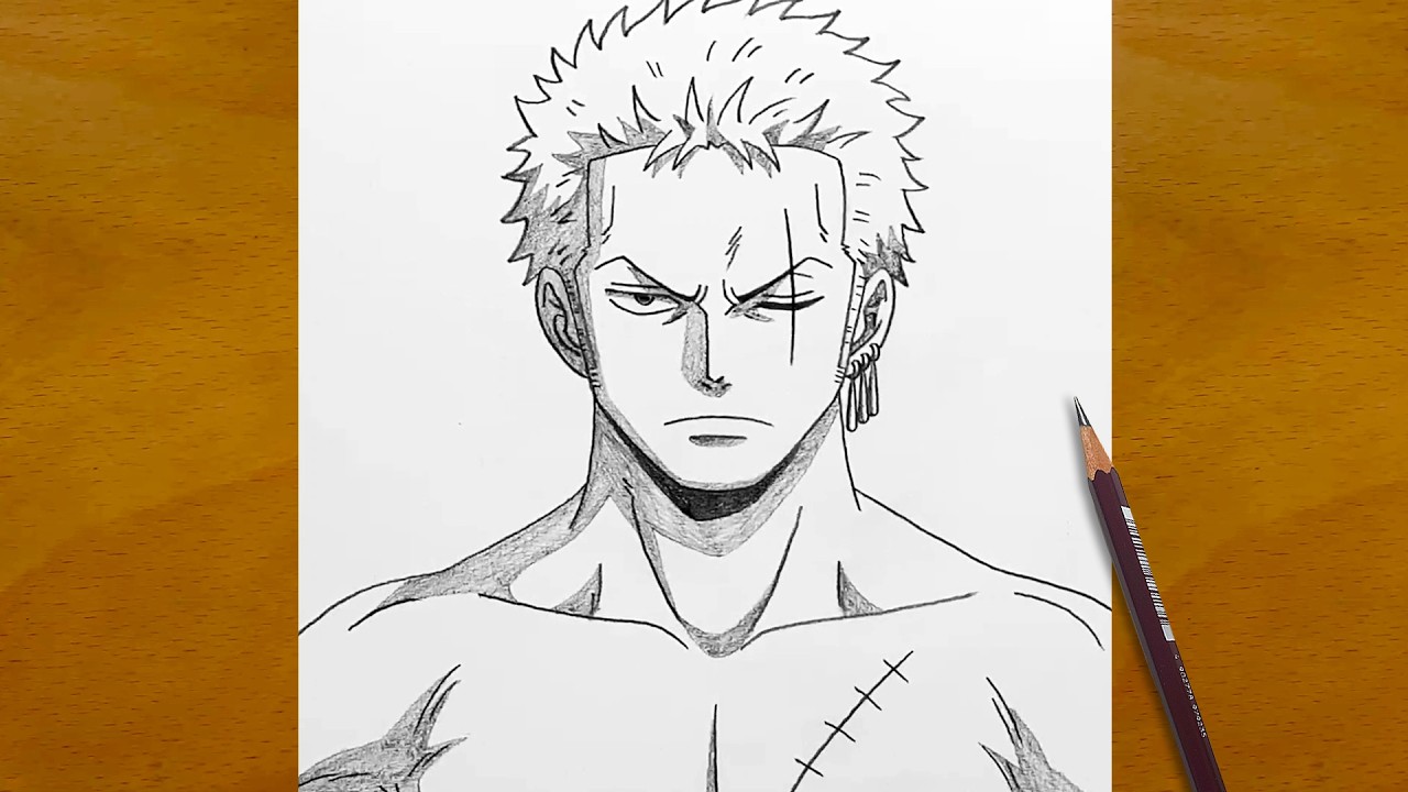 Drawing Zoro from One Piece | Epic Pencil Sketch Process