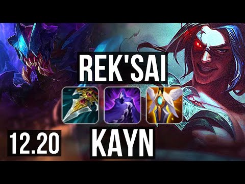 REK'SAI vs KAYN (JNG) | 8/0/6, 2.8M mastery, 900+ games, Legendary | EUW Grandmaster | 12.20