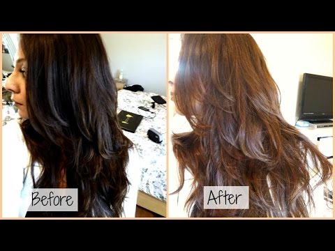 How I Dye My Hair From Black to Chocolate Ash Brown at Home Video