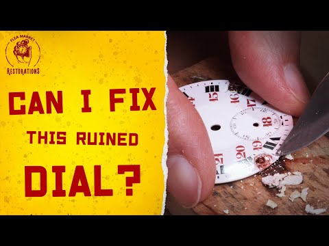 Can I fix this ruined dial? | Omega pocket watch restoration