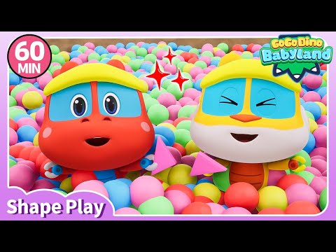 ♦️Learn Shape with GOGODINO Babyland♦️ 60min Compilation | Kids Play | Kids Learning | Toddlers