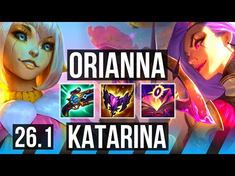ORIANNA vs KATARINA (MID) | Perfect KDA: 11/0/8 | KR Master | 26.1