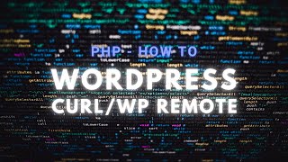PHP - cURL/Remote Request in WordPress