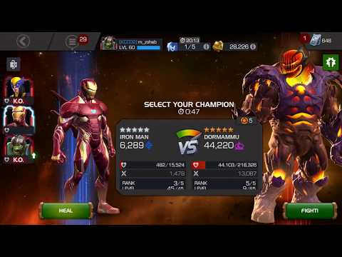 Iron Man IW (482 health) vs AQ Map 5 Dorm Boss (44K+health)
