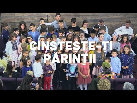 CINSTEȘTE-ȚI PĂRINȚII - Corul de copii Maranata | LIVE