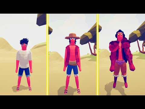 EVOLUTION OF LUFFY IN TABS | Totally Accurate Battle Simulator