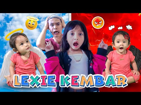 LEIKA AND TOMPEL IS SHOCKED BECAUSE HER SISTER LEXIE HAS A TWIN! 😱 FUNNY KIDS DRAMA