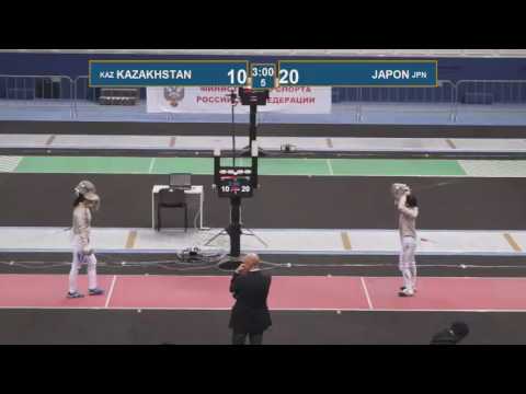 T8 JAPON - KAZAKHSTAN  Black sea cup / women's team (Red piste)