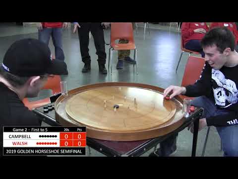 2019 Hamilton Crokinole Semifinal - Walsh v Campbell