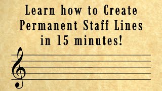 How to create staff lines on your whiteboard