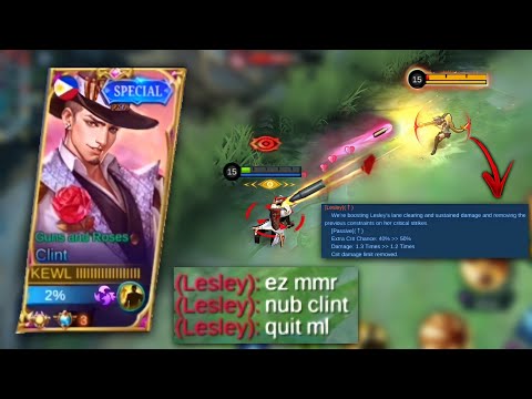 TOP GLOBAL CLINT!! NERF CLINT VS BUFF LESLEY!🔥 | WHO IS THE BEST MARKSMAN?! | (MUST WATCH✓) - MLBB